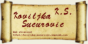 Koviljka Šućurović vizit kartica